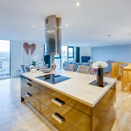 Spacious 3-Bed Penthouse With City Sky Line Views Sheffield Luaran gambar